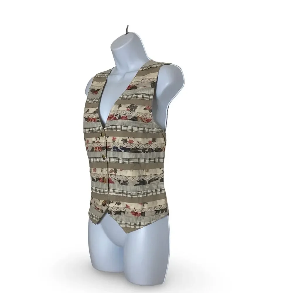 Studio Collection Patchwork Vest - Picture 2 of 7